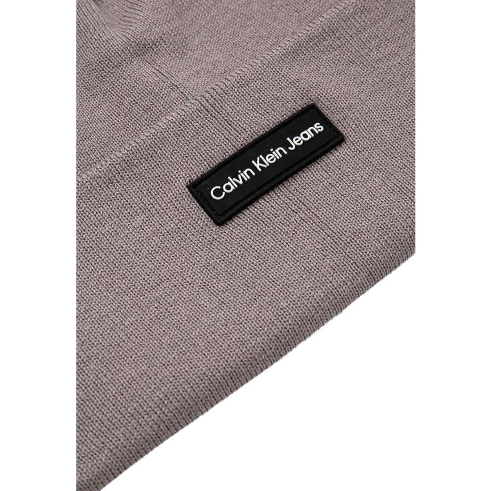 Calvin Klein Gray Recycled Polyester Hats & Cap - ACCEXO