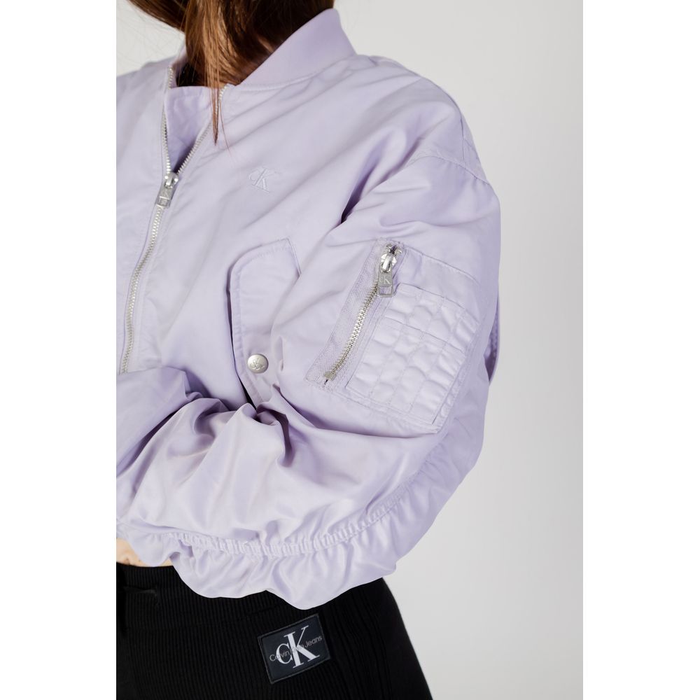 Calvin Klein Jeans Purple Polyamide Jackets & Coat - ACCEXO