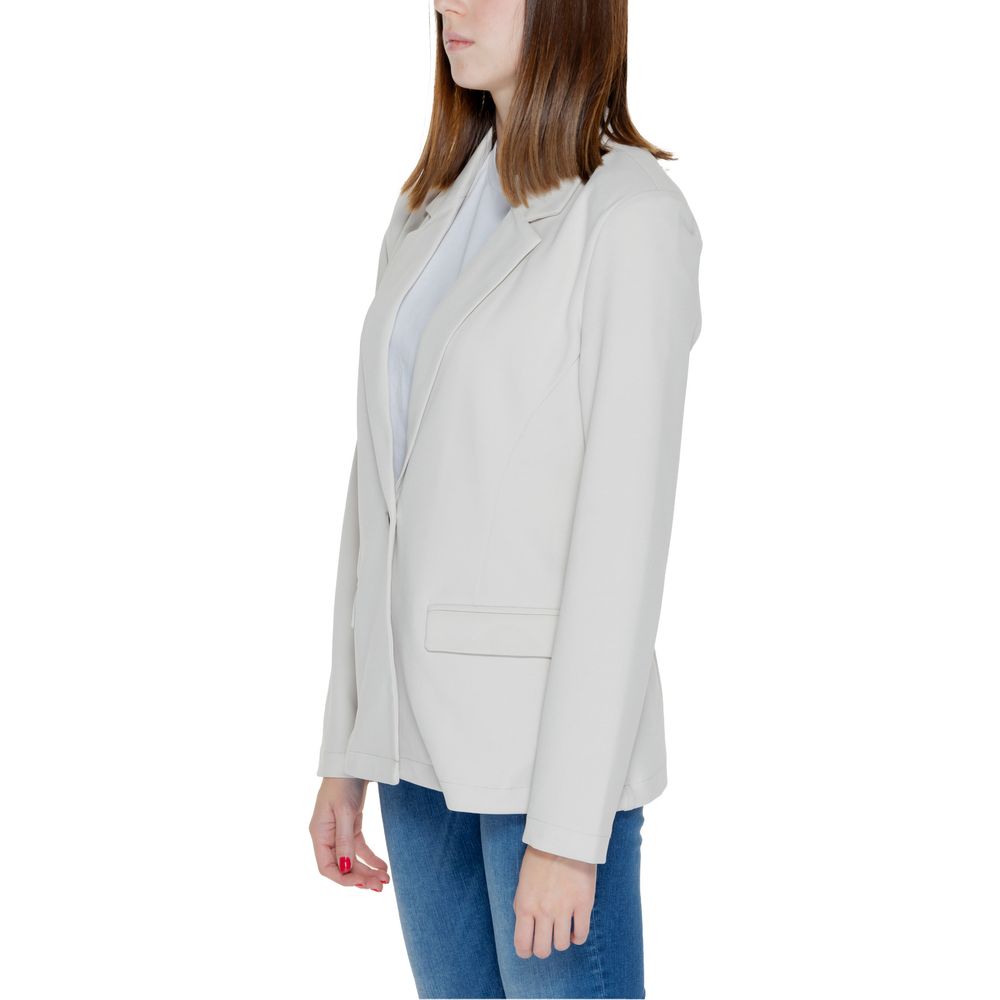 Only Beige Polyester Blazer - ACCEXO