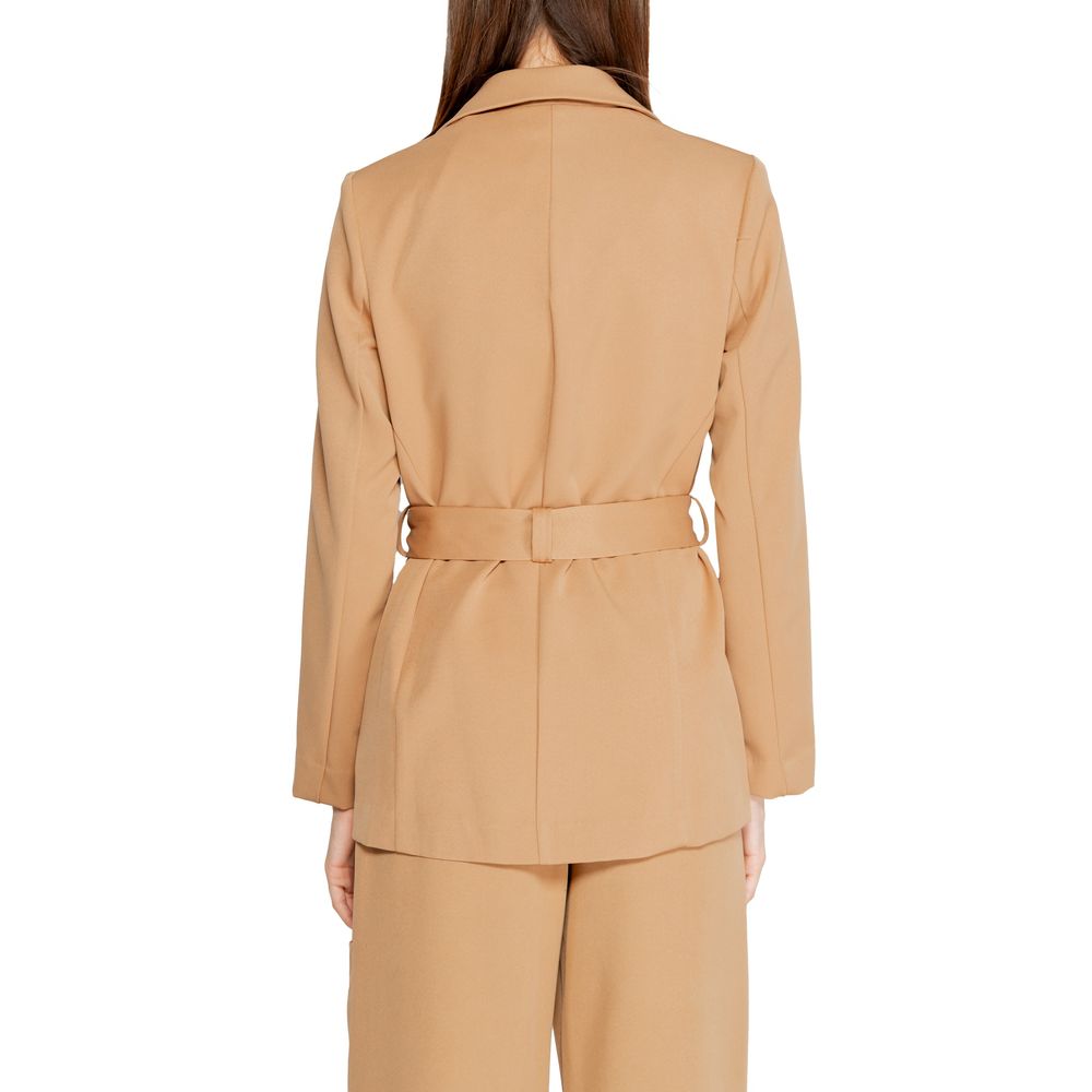 Rinascimento Beige Polyester Blazer - ACCEXO