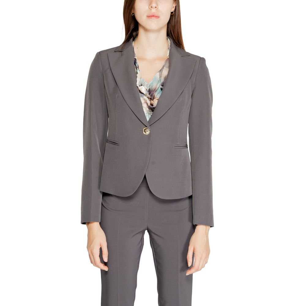 Rinascimento Gray Polyester Blazer - ACCEXO