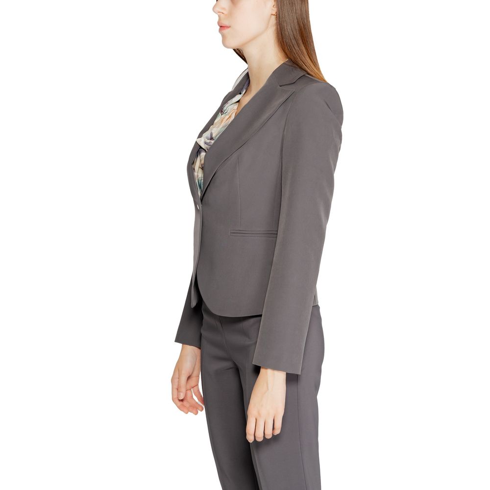 Rinascimento Gray Polyester Blazer - ACCEXO
