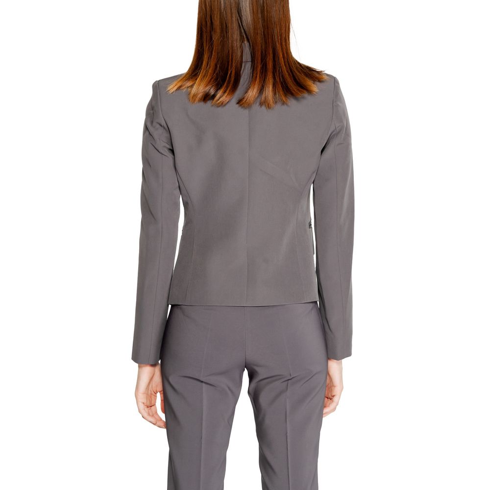 Rinascimento Gray Polyester Blazer - ACCEXO