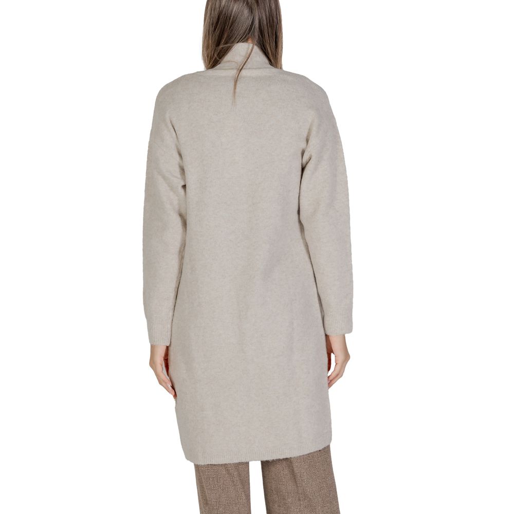 Morgan De Toi Beige Polyester Cardigan - ACCEXO
