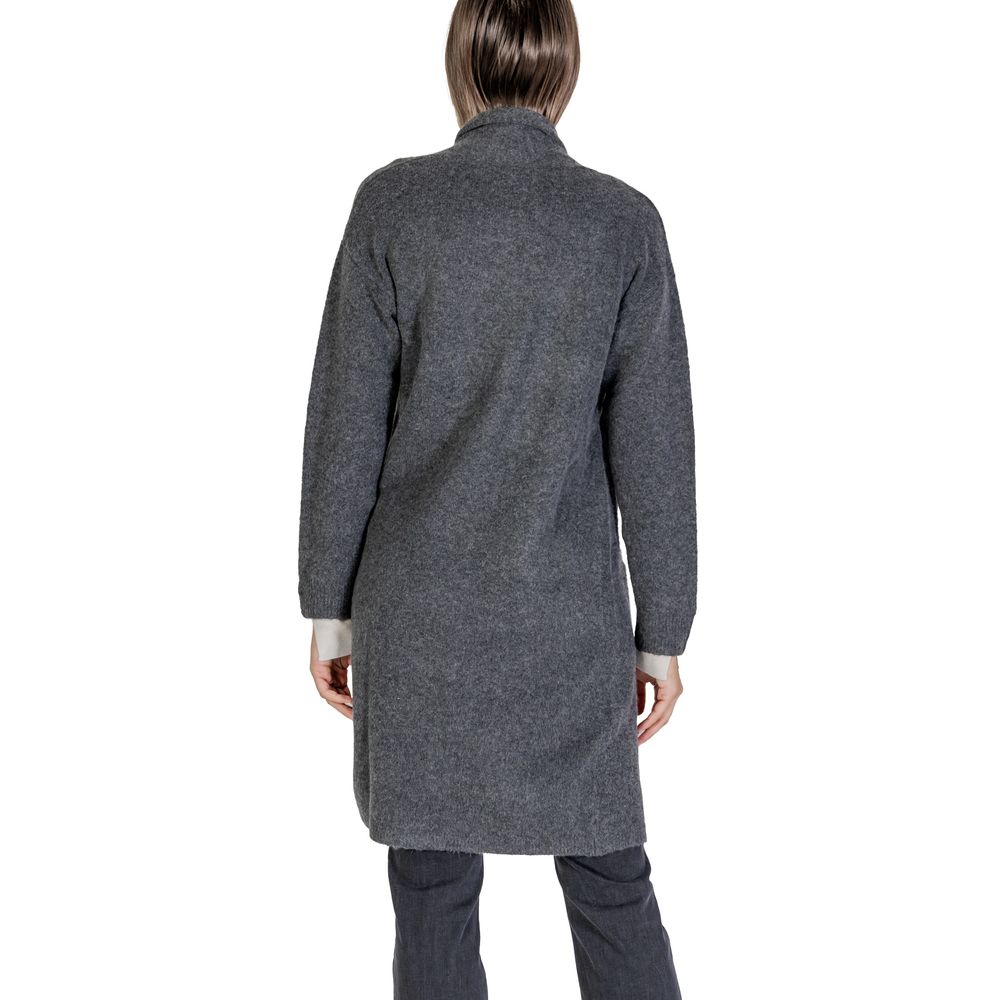 Morgan De Toi Gray Polyester Cardigan - ACCEXO