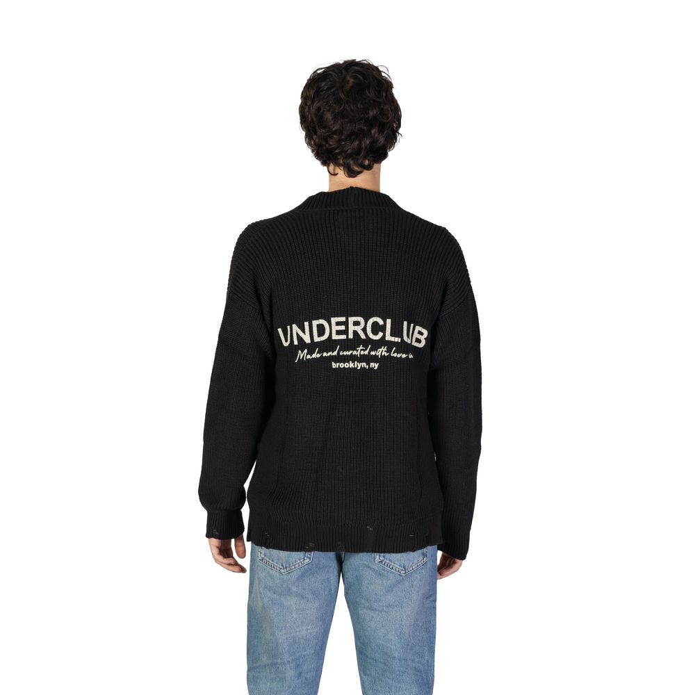 Underclub Black Cotton Cardigan - ACCEXO