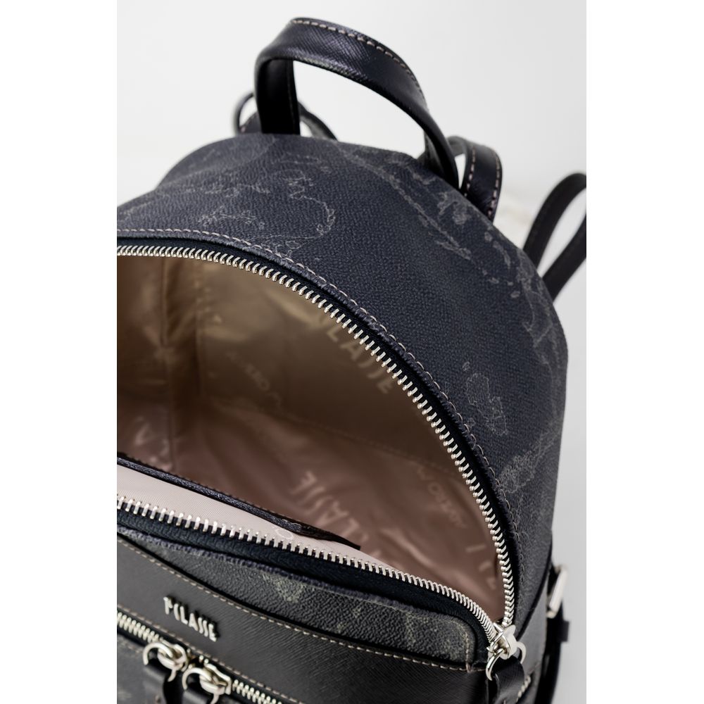 Alviero Martini Prima Classe Black Leather Backpack - ACCEXO