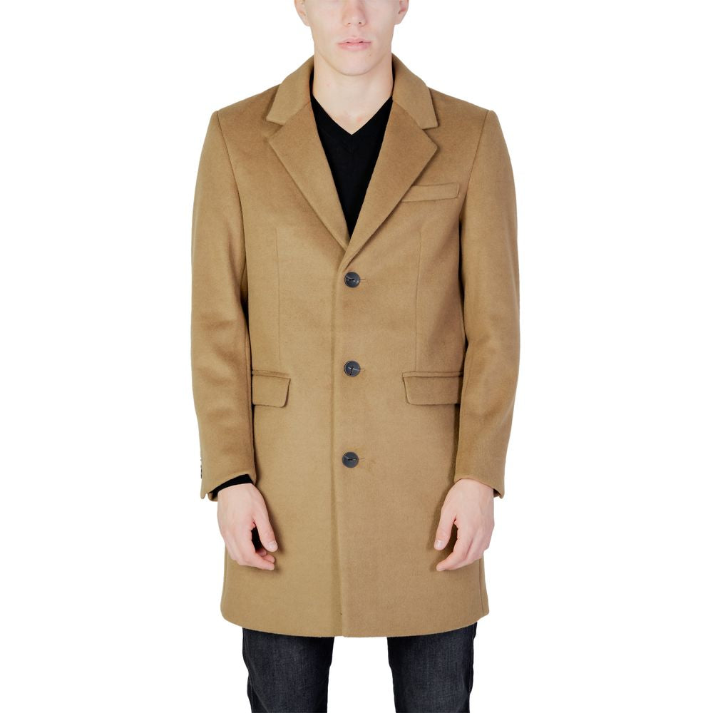 Antony Morato Beige Polyester Jacket - ACCEXO