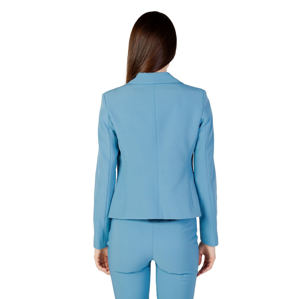 Rinascimento Turquoise Polyester Blazer - ACCEXO