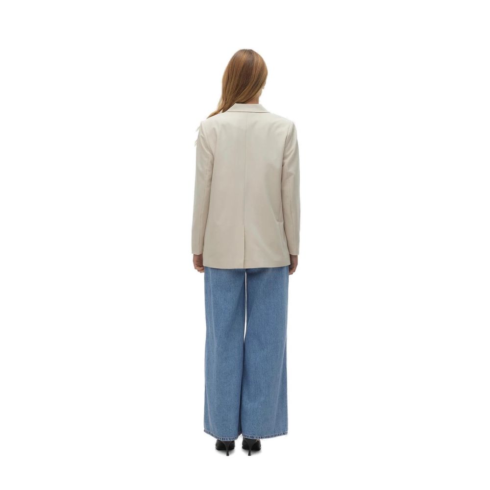 Vero Moda Beige Polyester Blazer - ACCEXO