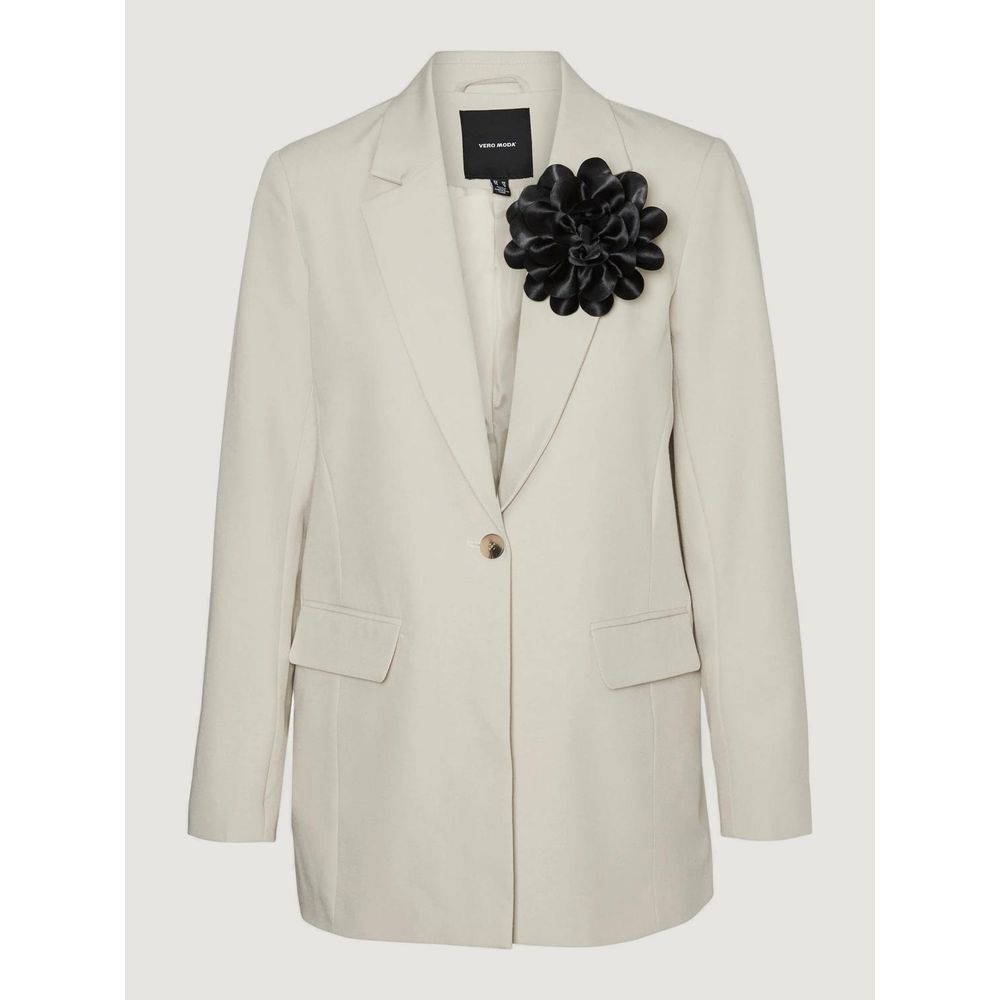Vero Moda Beige Polyester Blazer - ACCEXO