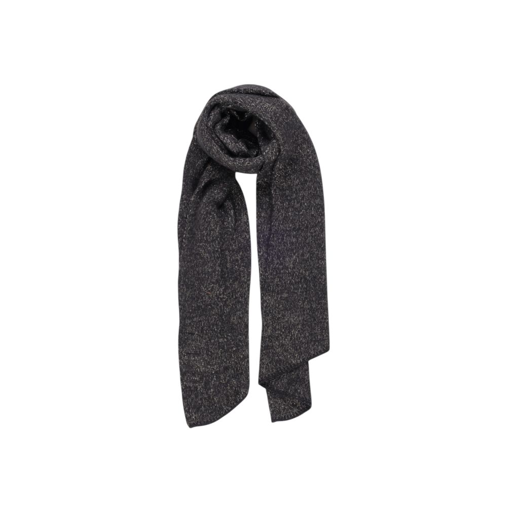 Pieces Black Recycled Polyester Scarf - ACCEXO