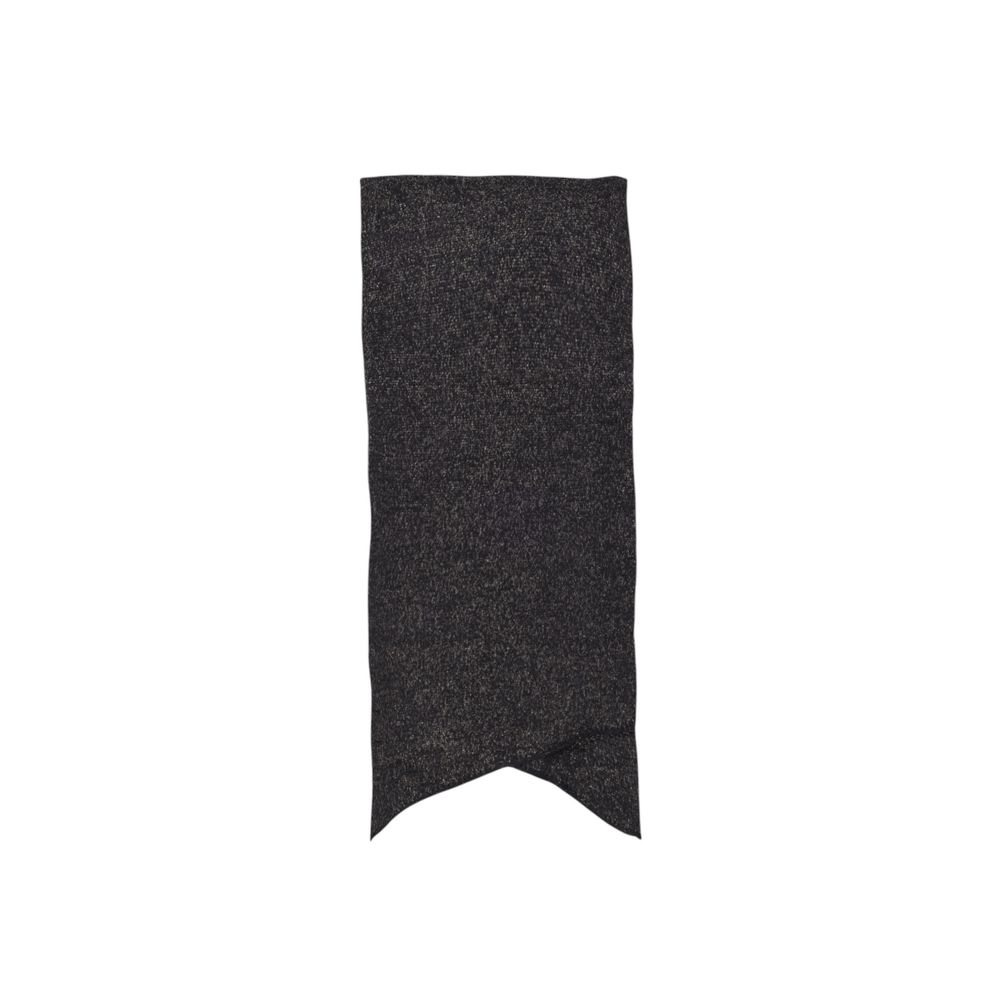 Pieces Black Recycled Polyester Scarf - ACCEXO