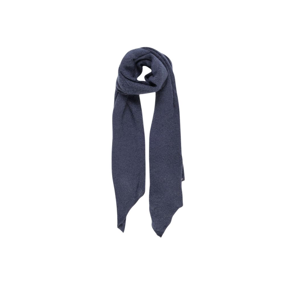 Pieces Blue Recycled Polyester Scarf - ACCEXO