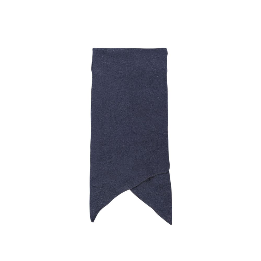 Pieces Blue Recycled Polyester Scarf - ACCEXO