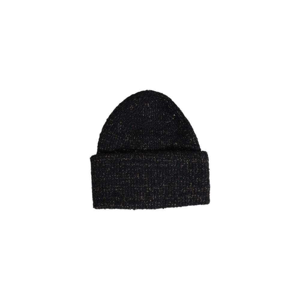 Pieces Black Recycled Polyester Hat - ACCEXO