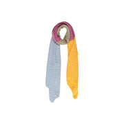 Pieces Yellow Recycled Polyester Scarf - ACCEXO
