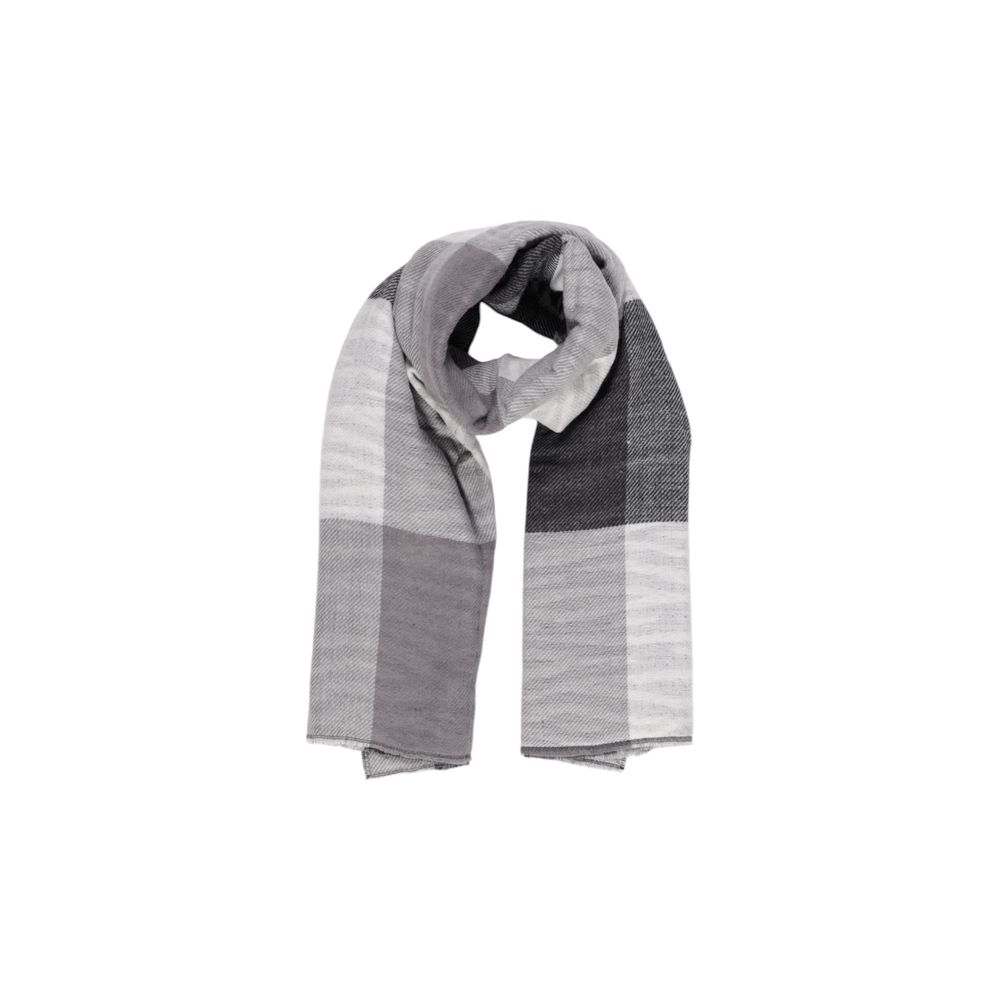 Pieces Black Recycled Polyester Scarf - ACCEXO