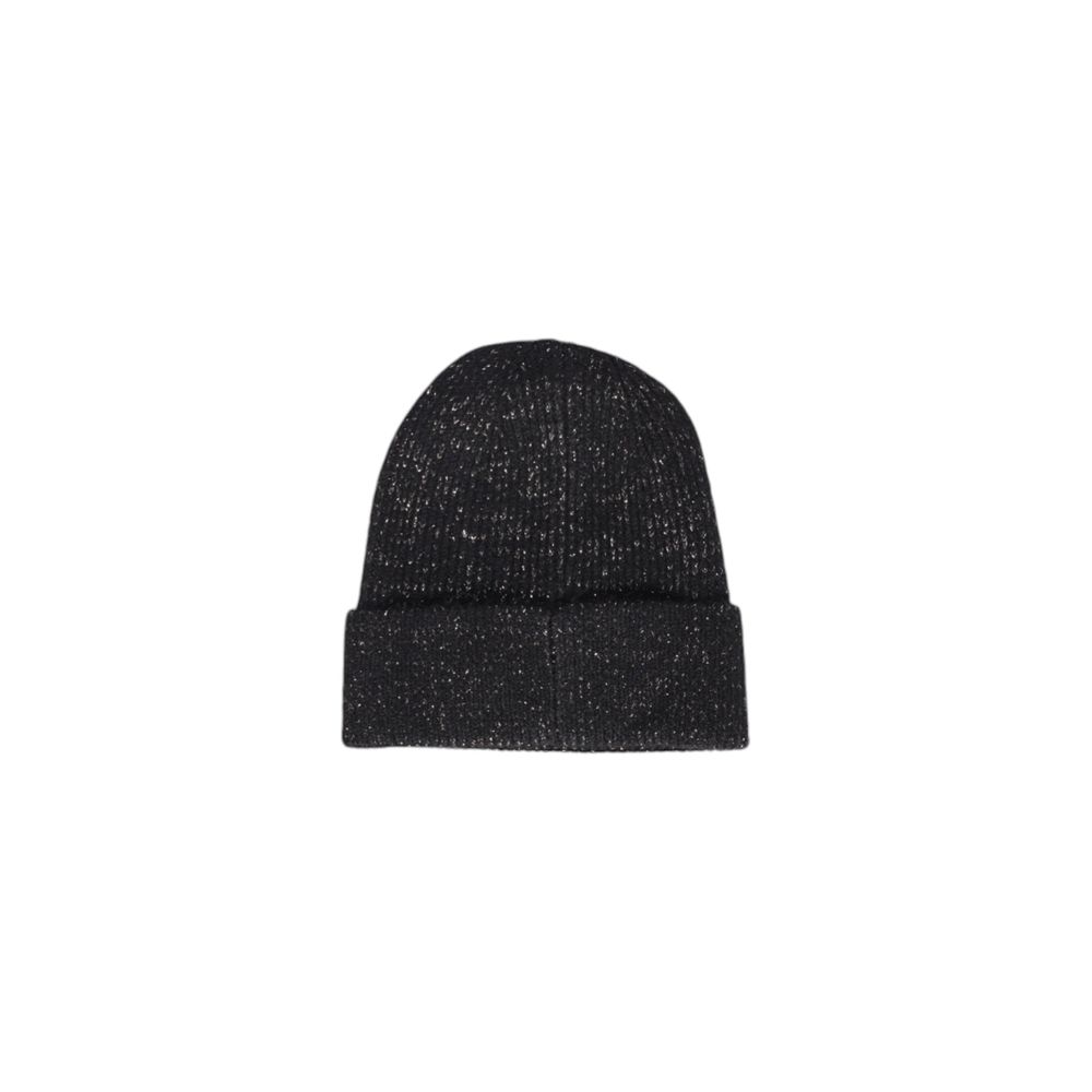 Pieces Black Recycled Polyester Hat - ACCEXO