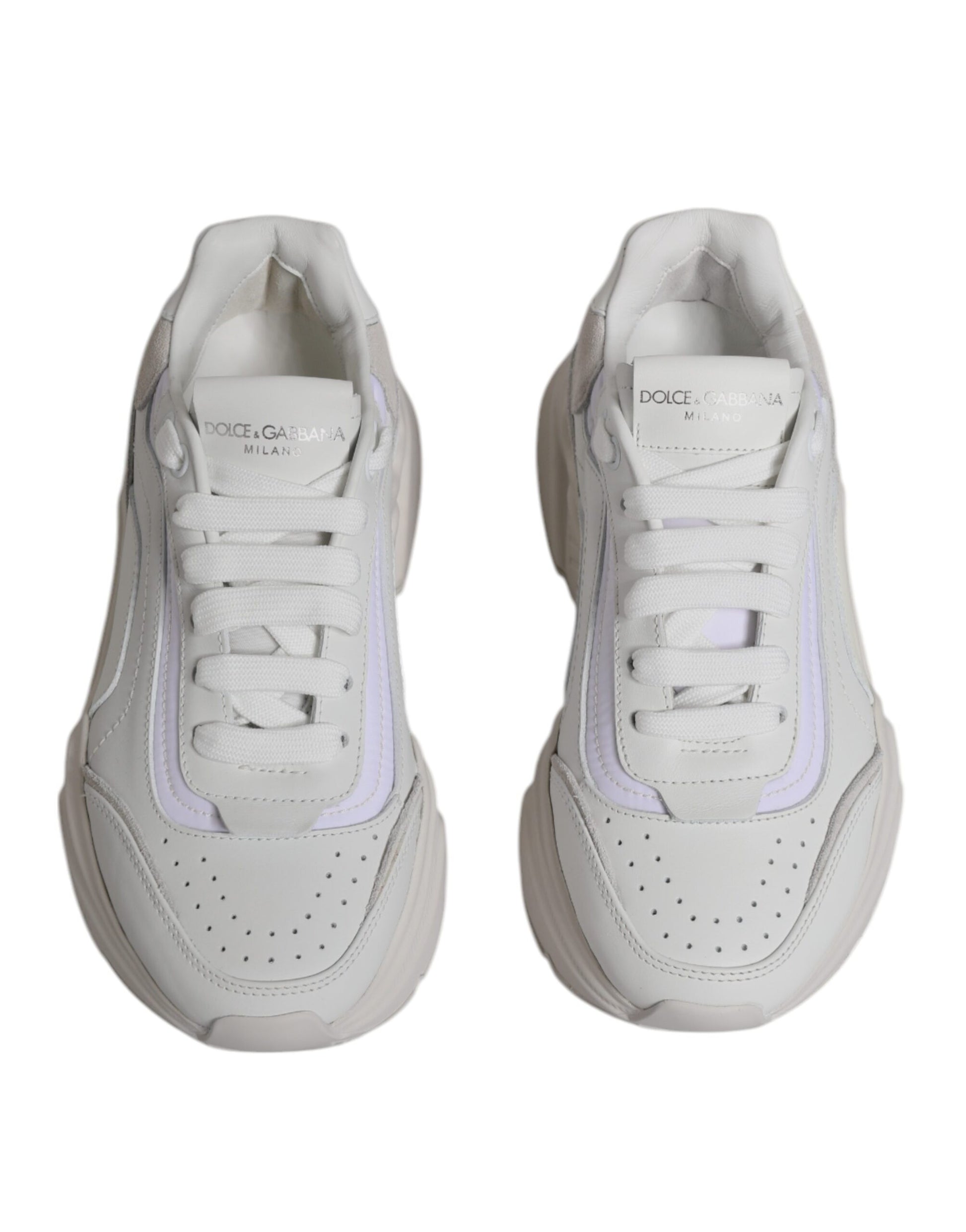 Dolce & Gabbana White Daymaster Low Top Sneakers Shoes - ACCEXO