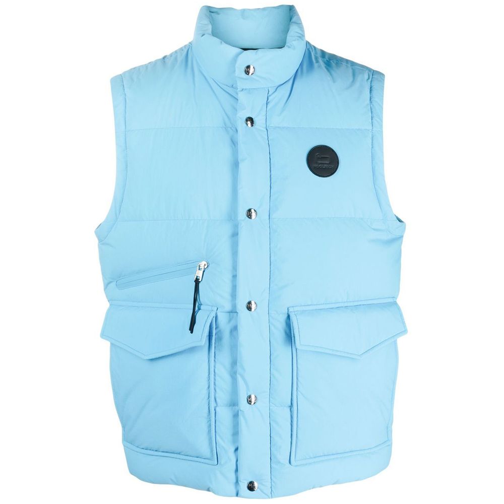 Woolrich Light Blue Polyester Vest - ACCEXO