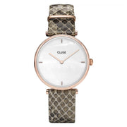 Cluse Beige Leather Watch - ACCEXO