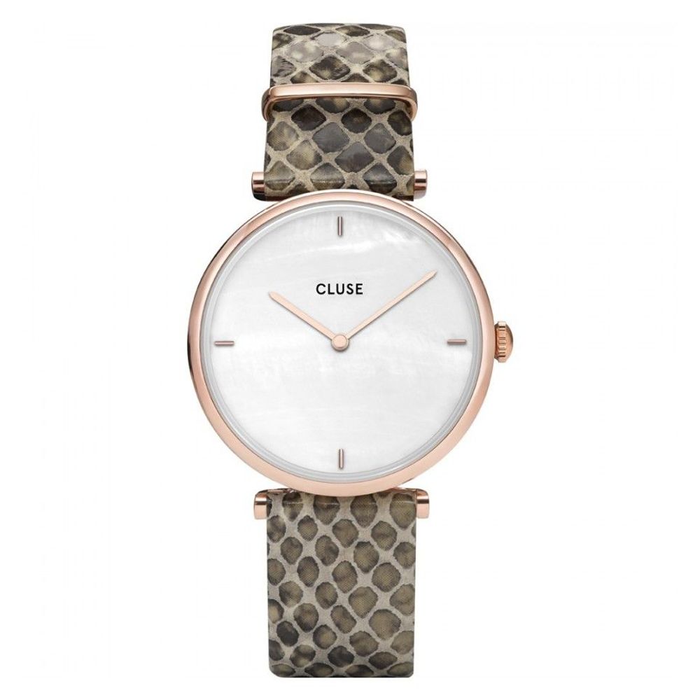 Cluse Beige Leather Watch - ACCEXO