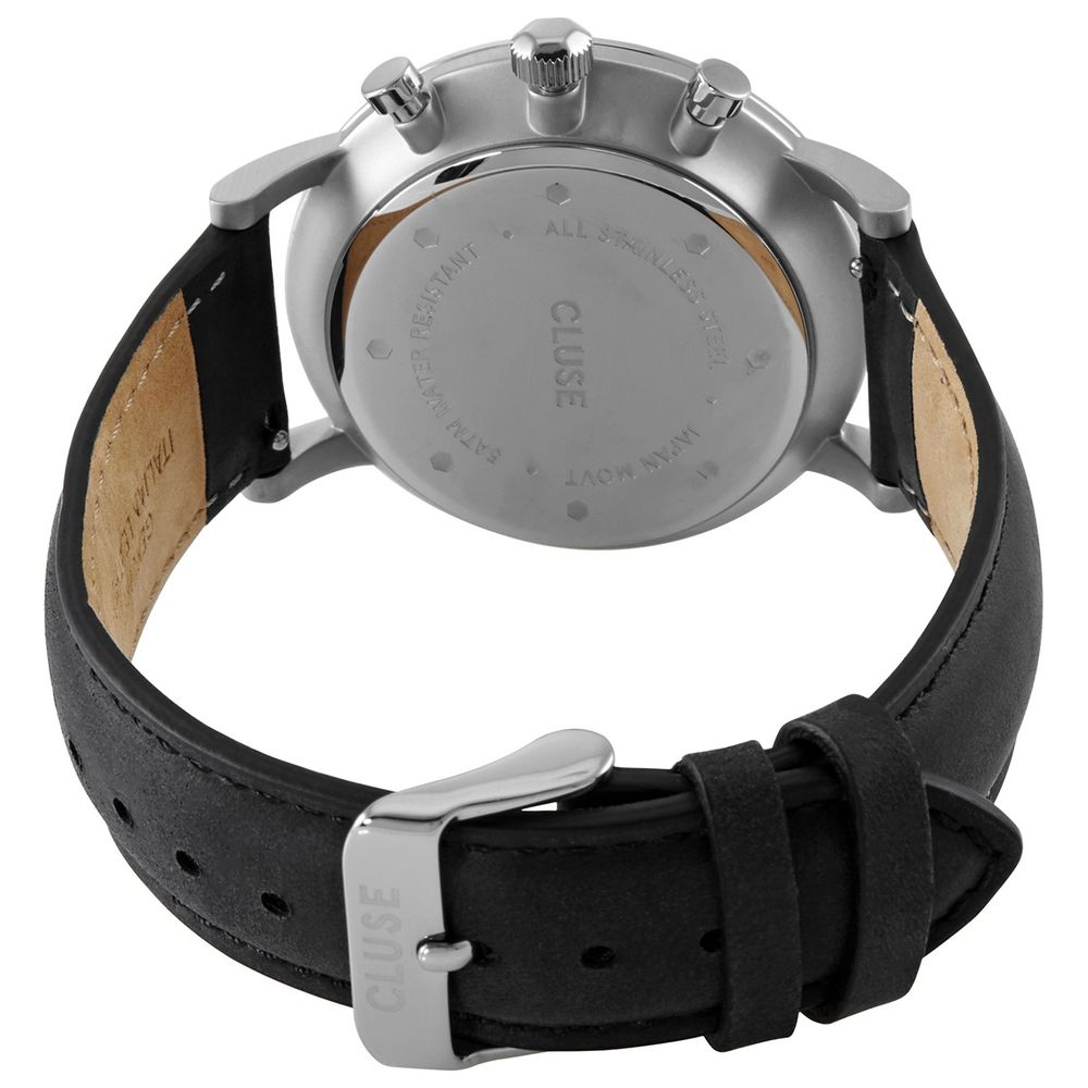 Cluse Black Leather Watch - ACCEXO