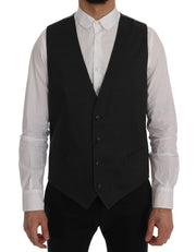 Dolce & Gabbana Elegant Gray Waistcoat Vest - ACCEXO
