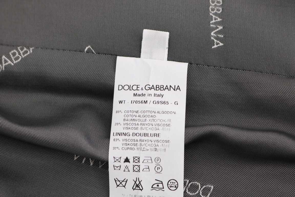 Dolce & Gabbana Elegant Gray Waistcoat Vest - ACCEXO