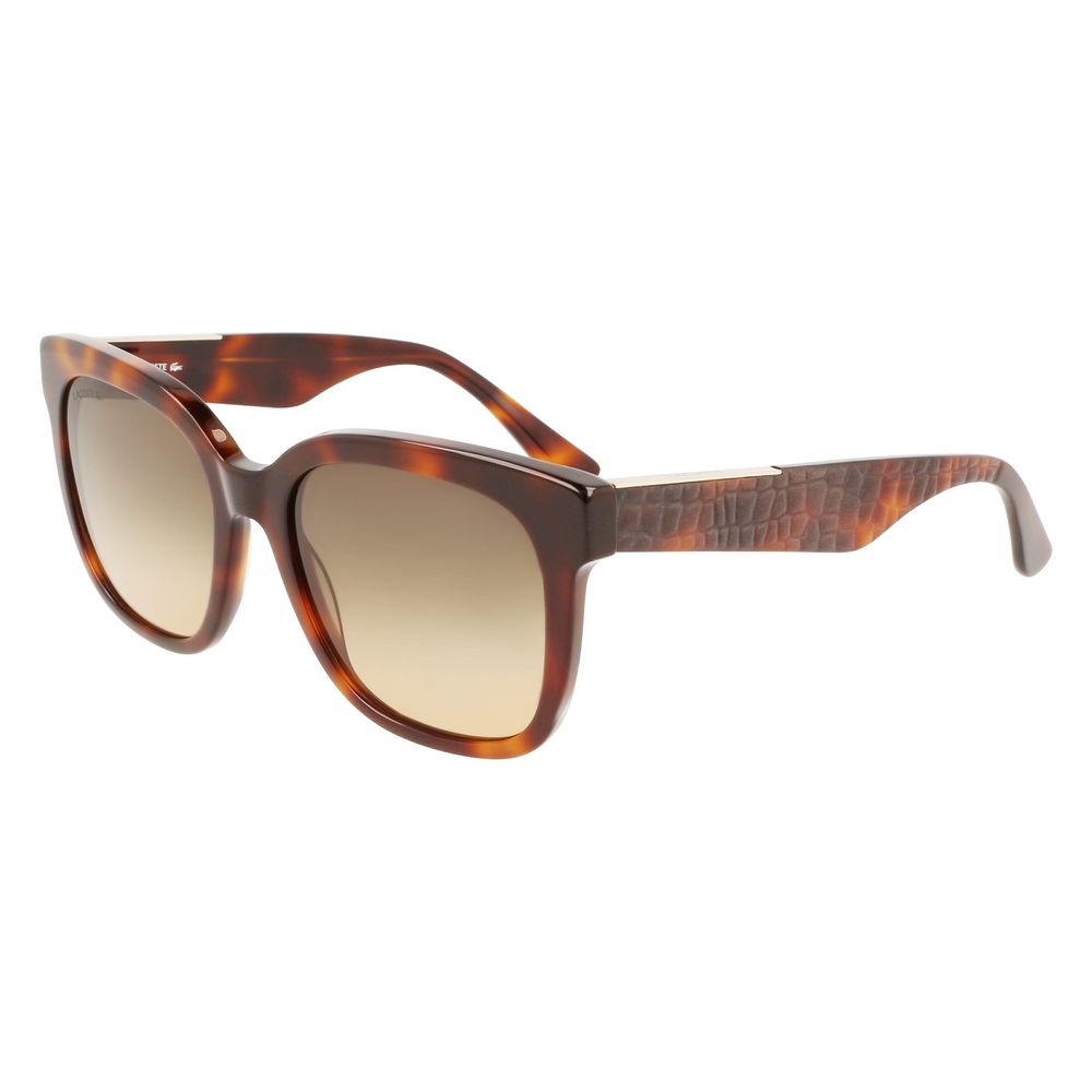 Lacoste Brown Acetate Sunglasses - ACCEXO