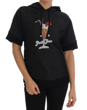 Dolce & Gabbana Enchanted Brocade Crystal Hooded Sweater - ACCEXO