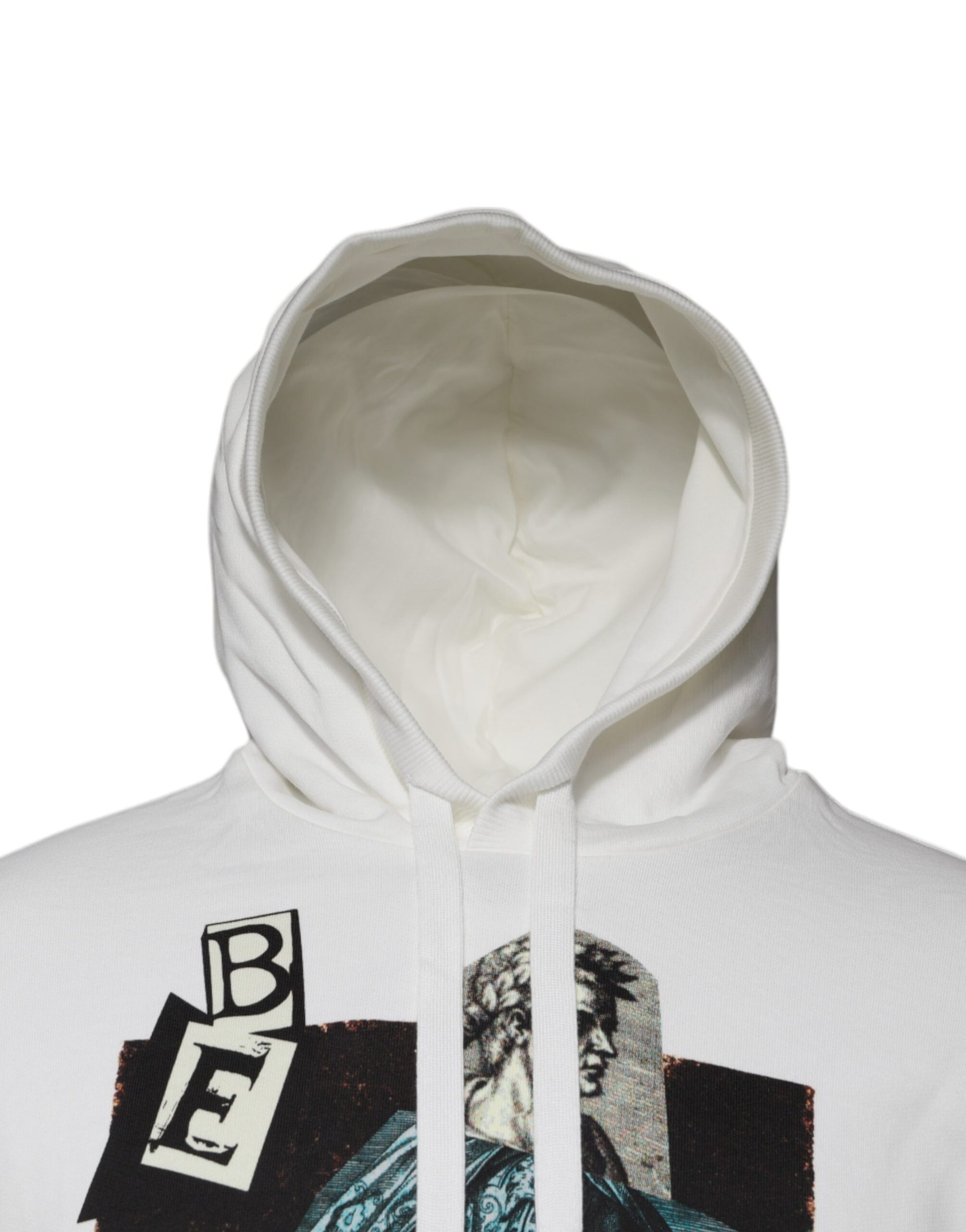 Dolce & Gabbana White Caesar Cotton Hooded Pullover Sweater - ACCEXO