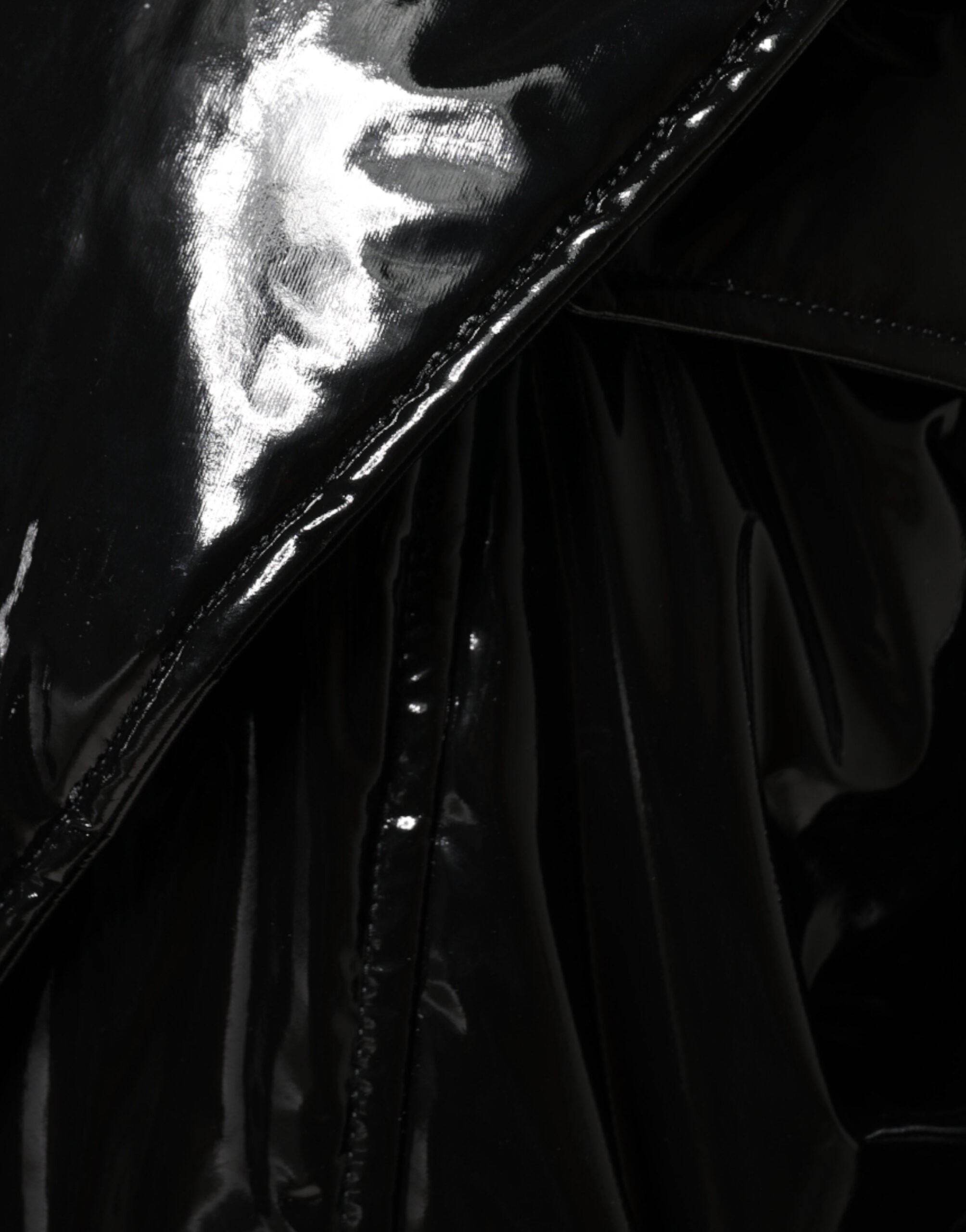 Dolce & Gabbana Black Polyester Button Down Blouson Jacket - ACCEXO