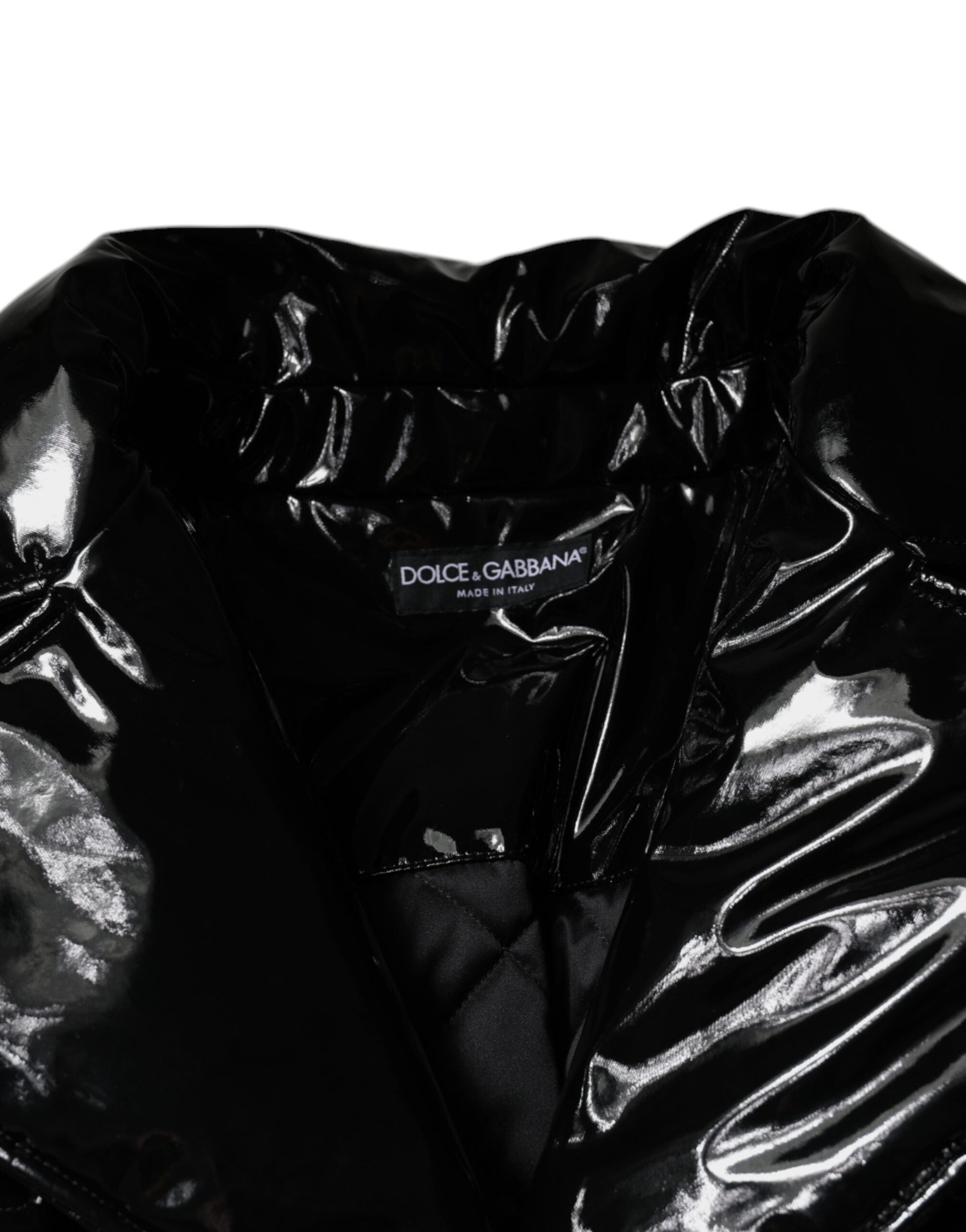 Dolce & Gabbana Black Polyester Button Down Blouson Jacket - ACCEXO