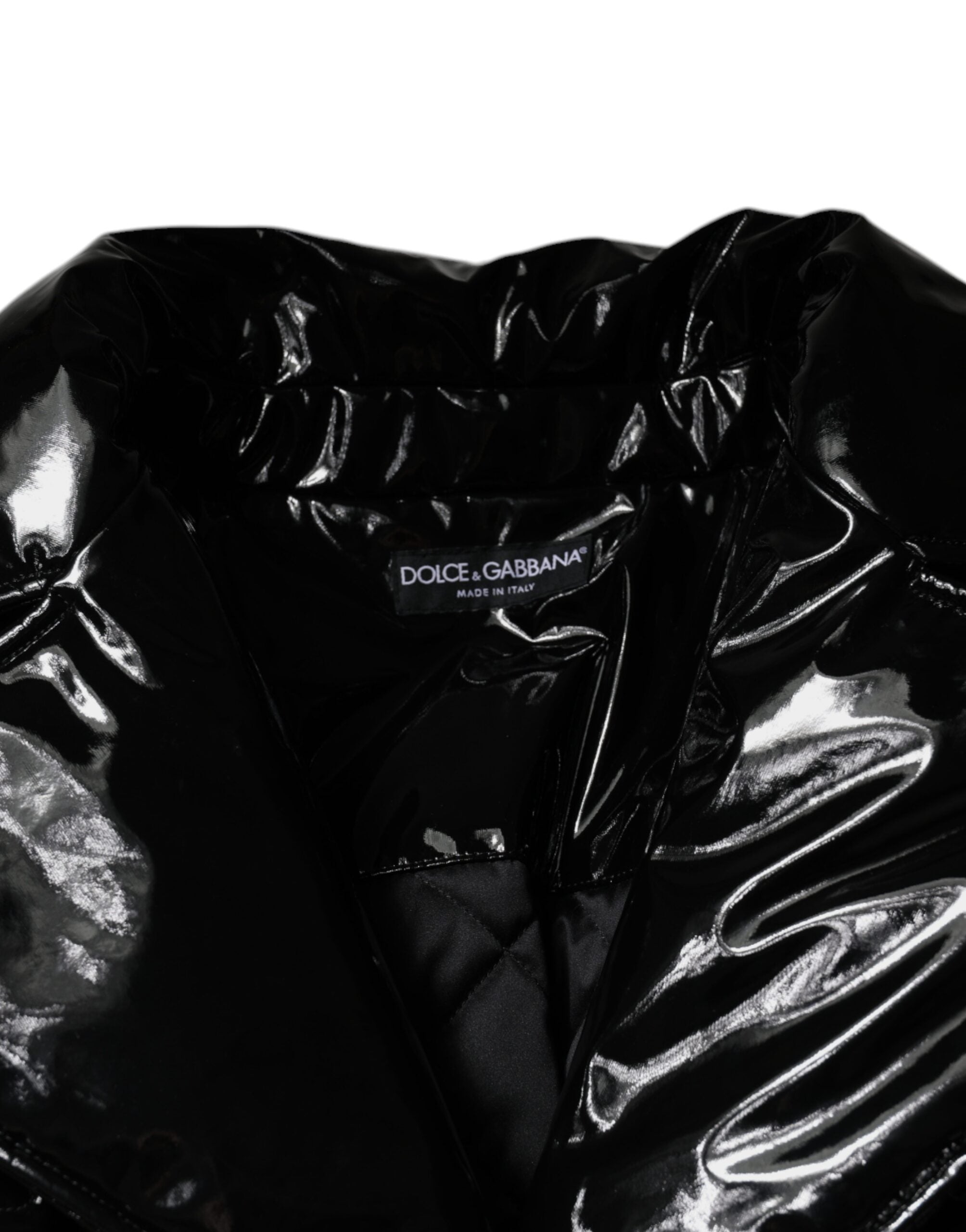 Dolce & Gabbana Black Polyester Button Down Blouson Jacket - ACCEXO
