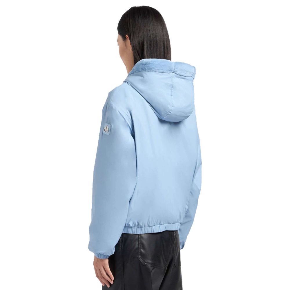 Moose Knuckles Light Blue Nylon Jackets & Coat - ACCEXO