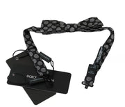 Dolce & Gabbana Black Silk Circles Men Necktie Bow Tie - ACCEXO