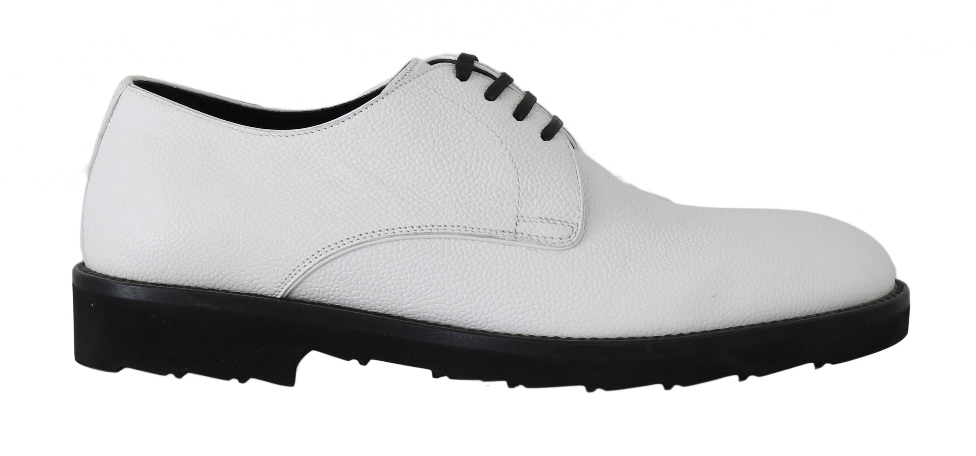 Dolce & Gabbana Elegant White Formal Leather Shoes - ACCEXO