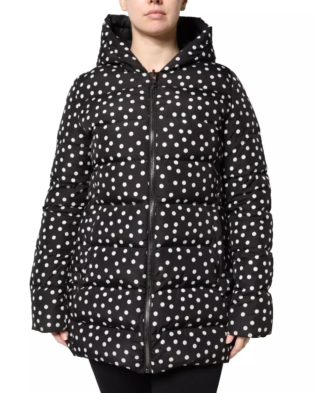 Dolce & Gabbana Elegant Full Zip Black Hooded Jacket - ACCEXO