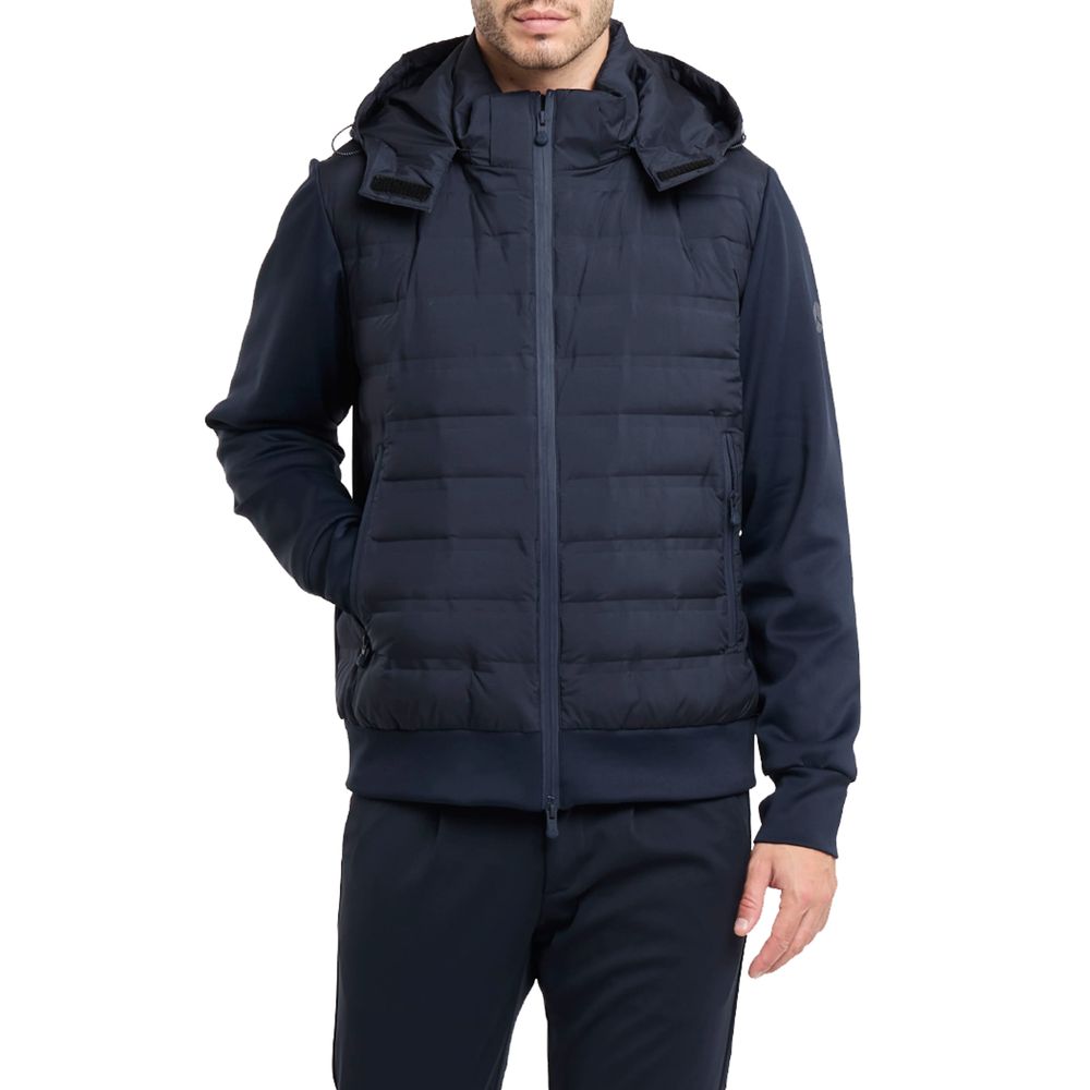 People Of Shibuya Blue Polyester Jacket - ACCEXO