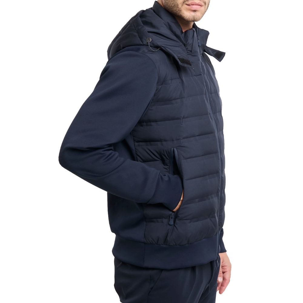 People Of Shibuya Blue Polyester Jacket - ACCEXO