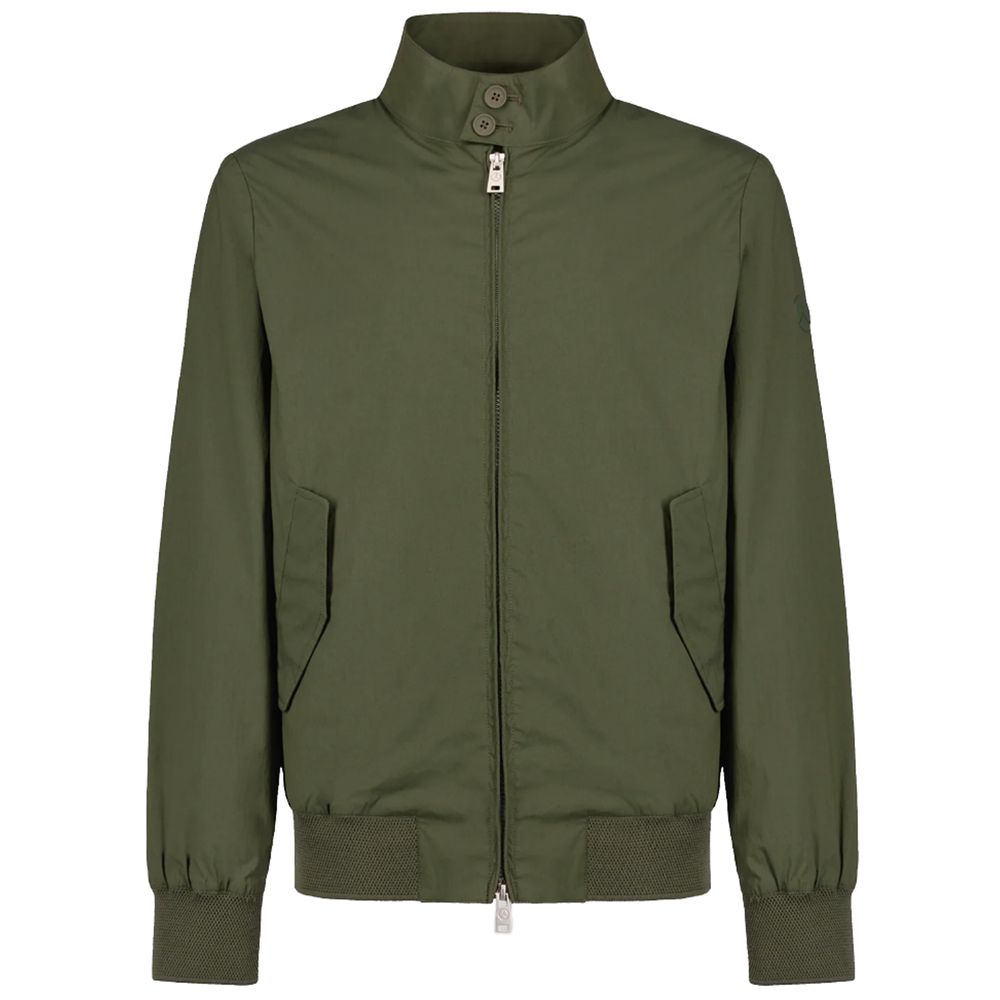 People Of Shibuya Green Cotton Jacket - ACCEXO