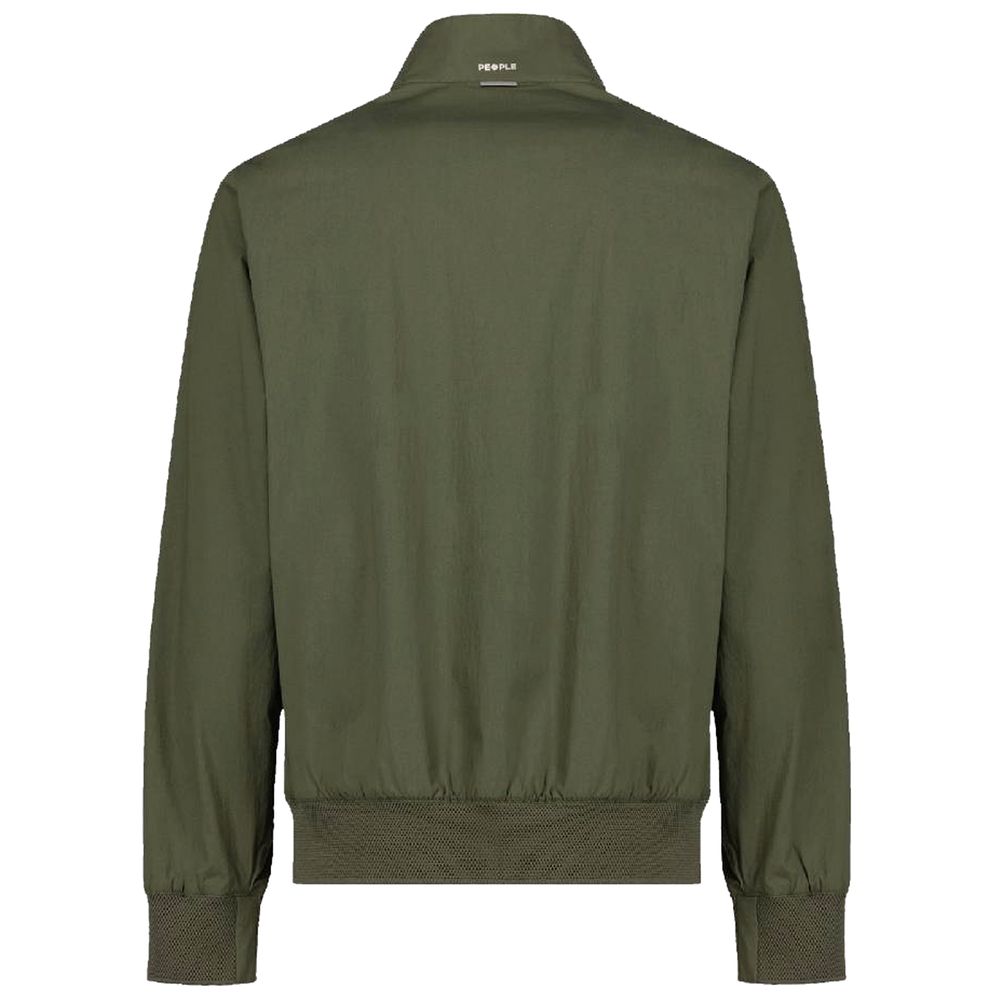 People Of Shibuya Green Cotton Jacket - ACCEXO