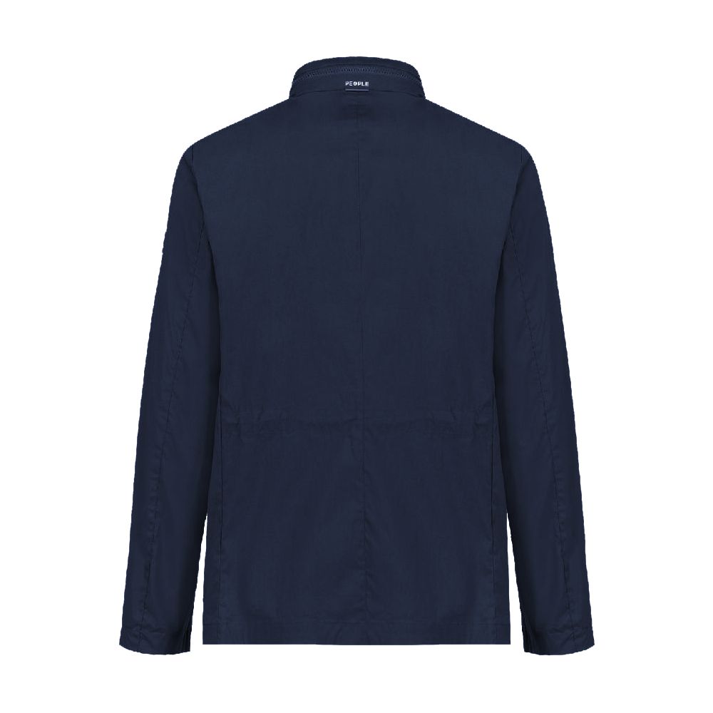 People Of Shibuya Blue Cotton Jacket - ACCEXO