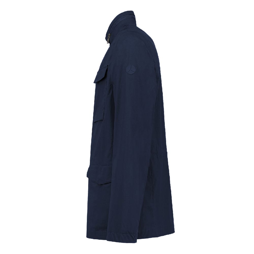 People Of Shibuya Blue Cotton Jacket - ACCEXO