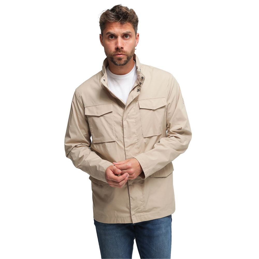 People Of Shibuya Beige Cotton Jacket - ACCEXO