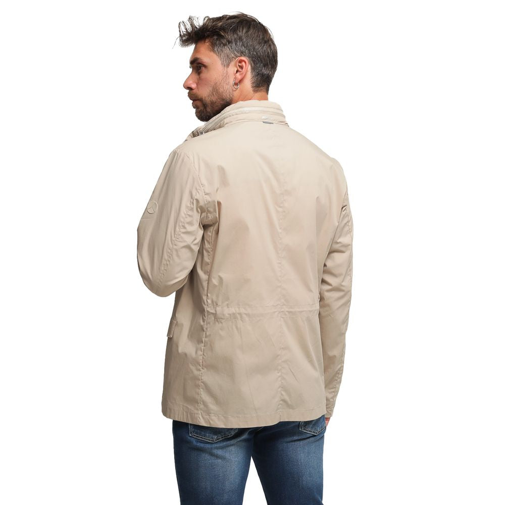 People Of Shibuya Beige Cotton Jacket - ACCEXO