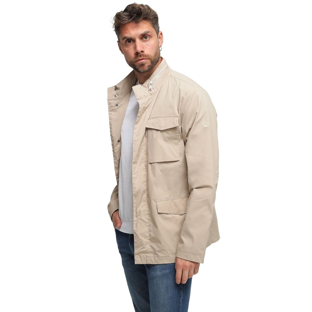People Of Shibuya Beige Cotton Jacket - ACCEXO