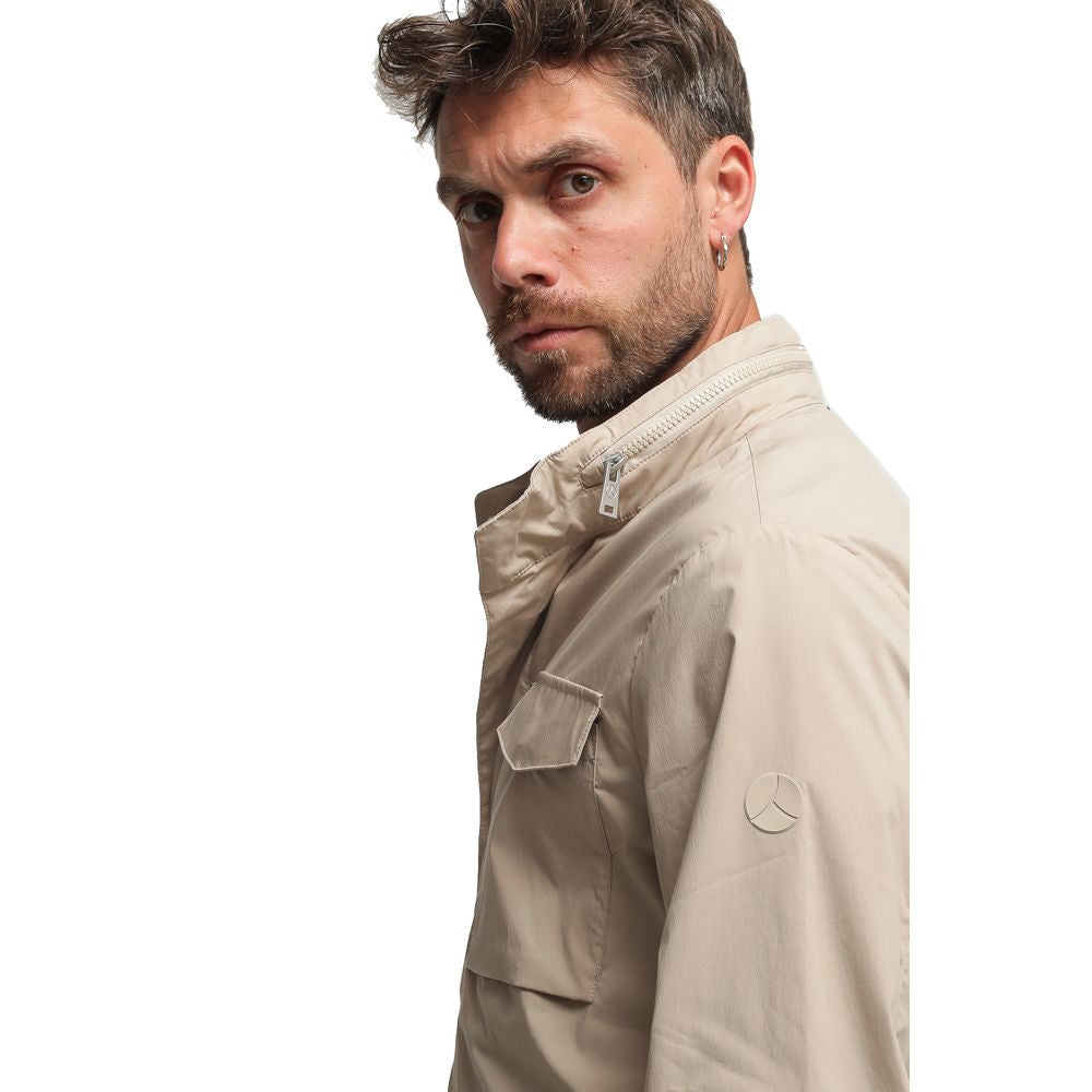 People Of Shibuya Beige Cotton Jacket - ACCEXO
